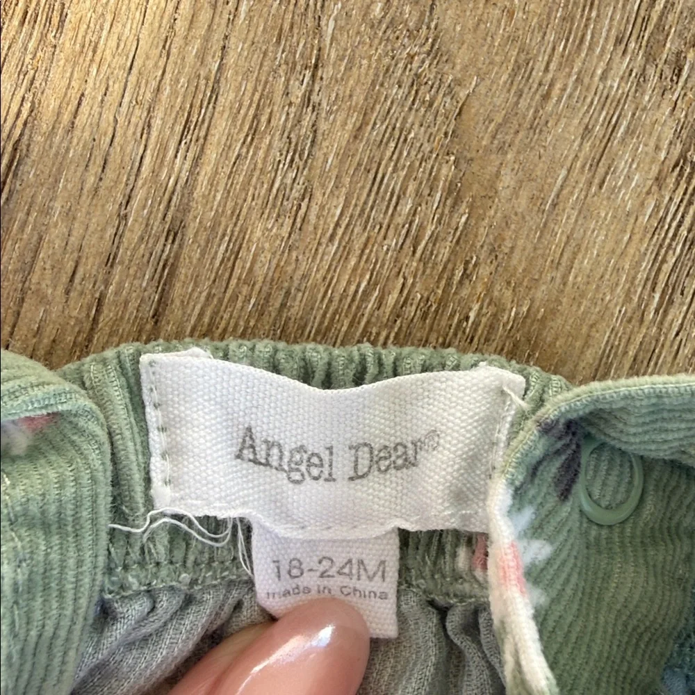 Angel Dear Floral Corduroy Bubble Onesie Size 18-24 Months - Picture 3 of 5